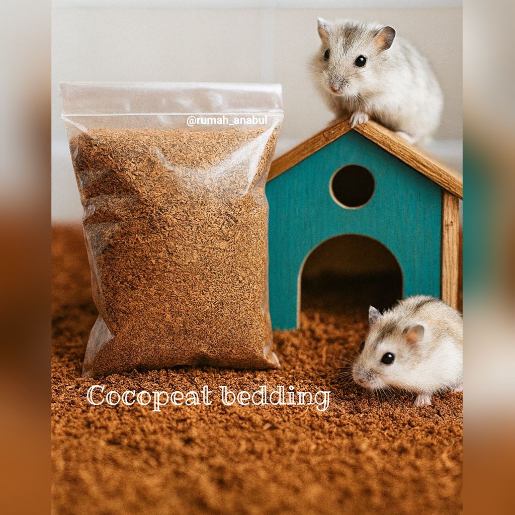 Cocopeat hamster, cocopeat olahan, cocopeat bedding hamster, cocopeat alas kandang, cocopeat alas ti