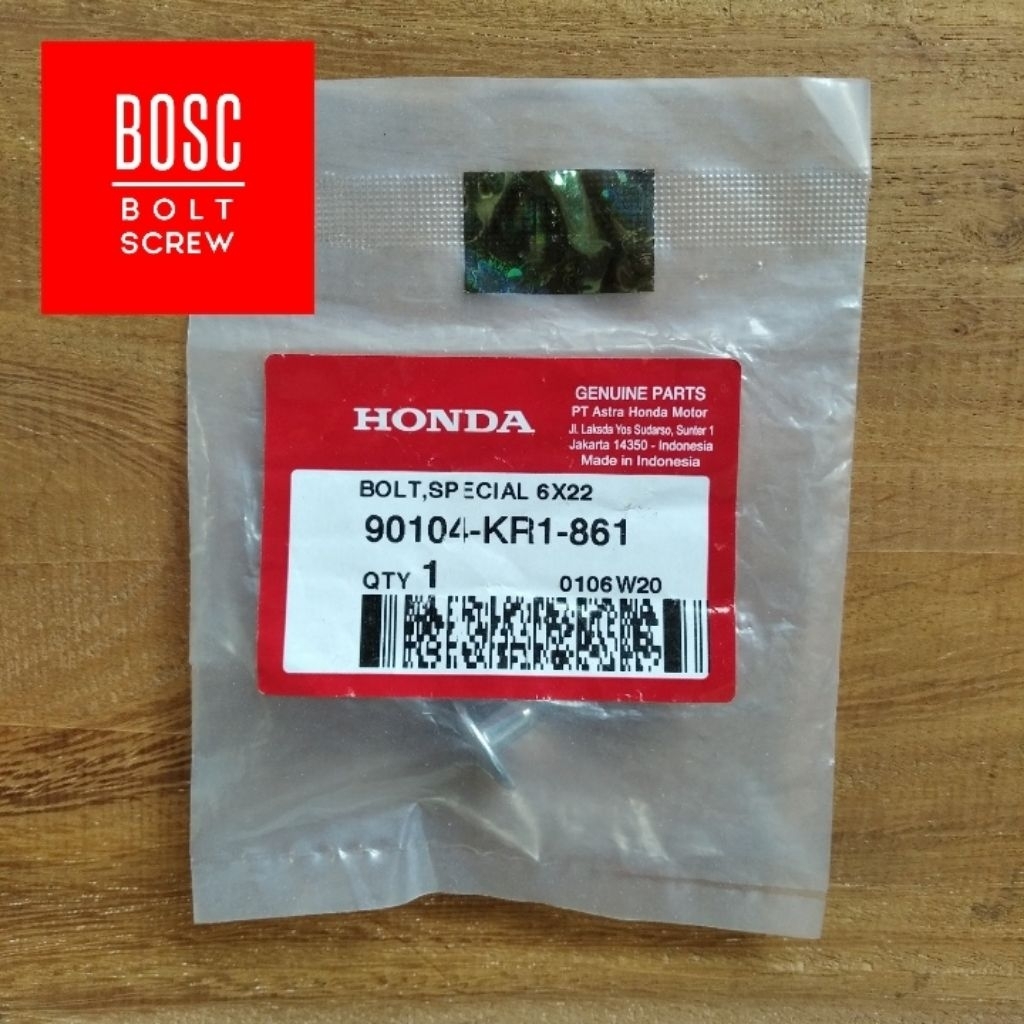 Baut Tutup Aki Batok Lampu Cover Body MegaPro 150 CB Verza Tiger Revo 6x22 mm 90104KR1861 AHM