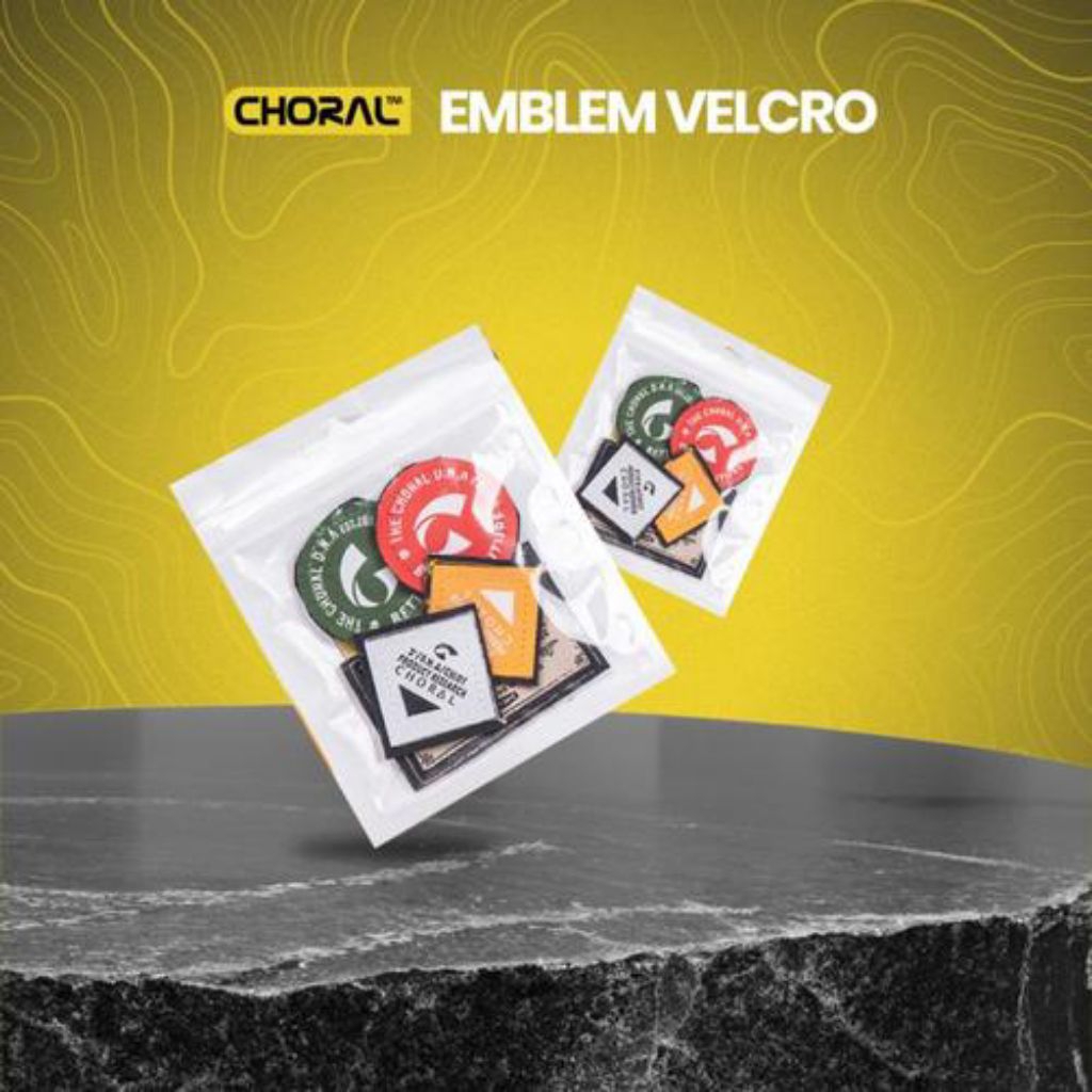 Choral Patch Emblem Bordir Velcro 5pcs Original