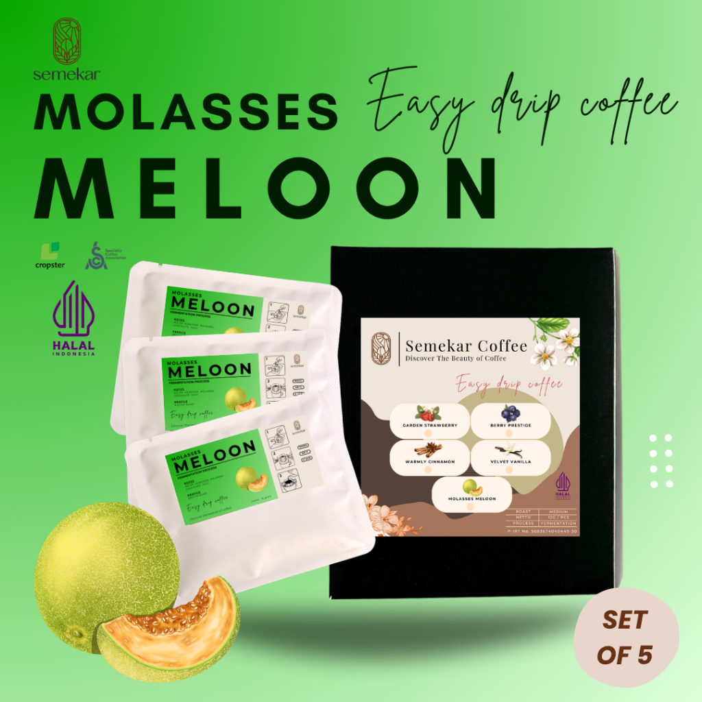 

Semekar Coffee - Kopi Drip Bag Molasses Meloon Extended Fermentation Exclusive Premium
