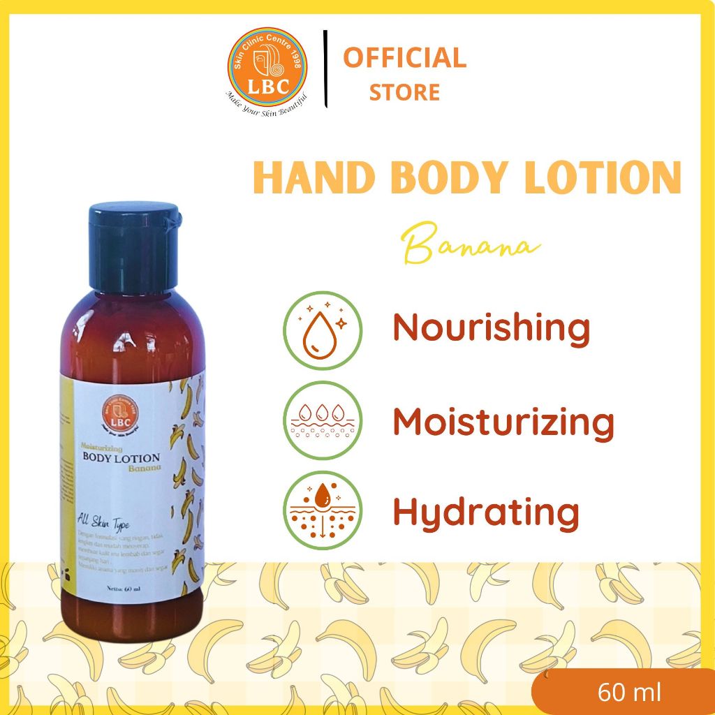 Travel size LBC Body Lotion 60 ml ( Banana - Limited Edition )