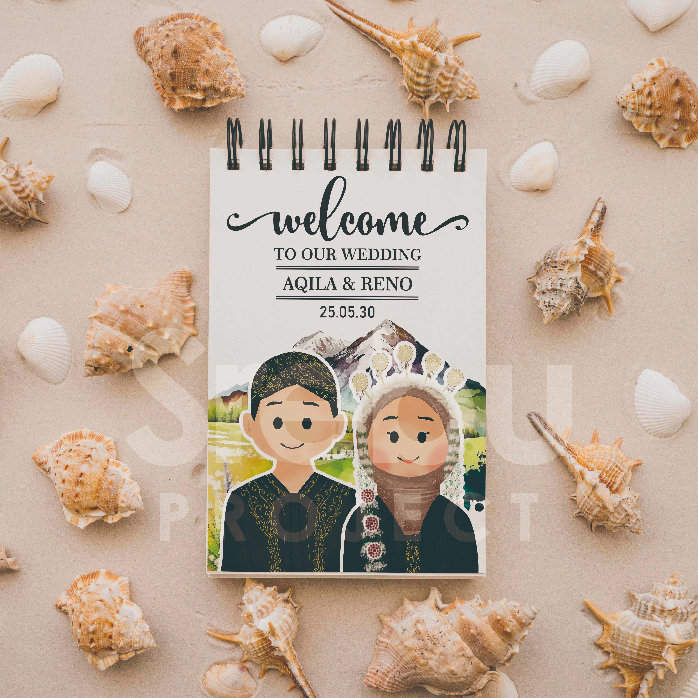 

A7 Souvenir Notebook Pernikahan/Khitan/Seminar Custom