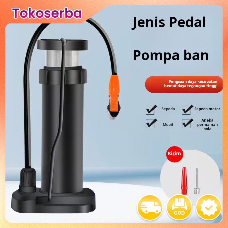 Pompa kaki bertekanan tinggi untuk sepeda, mobil listrik, sepeda motor, mobil, rumah, pompa kaki por
