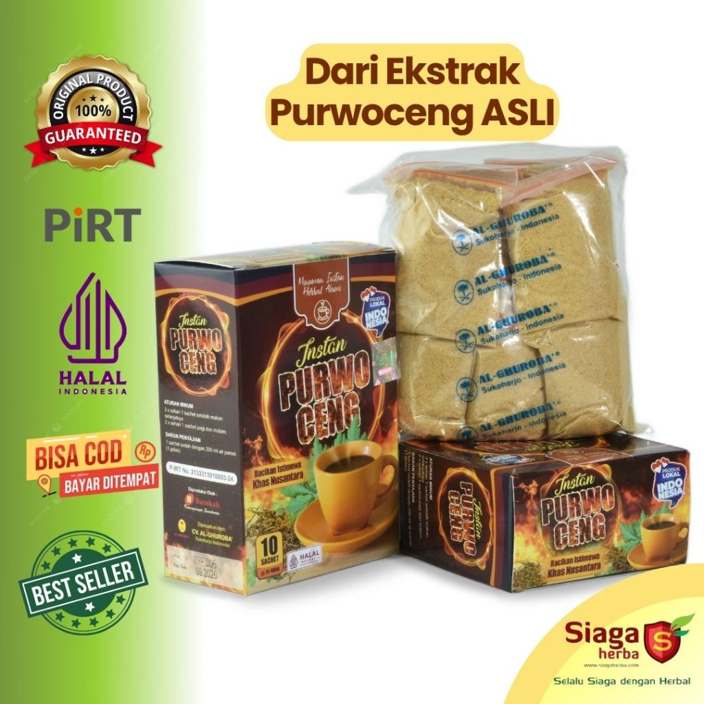 

Instan Purwoceng Antanan Gunung Purwaceng Minuman Jamu Herbal Kuat Stamina Pria 200gr Al-Ghuroba