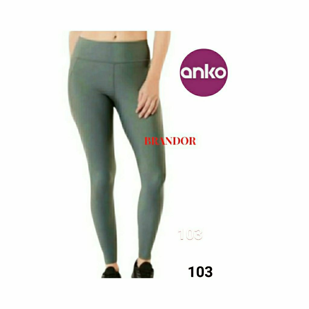 Brandor - TRAINING PERFORMANCE LEGGING - 2 SIDE POCKET By ANKO ( anlg103 )