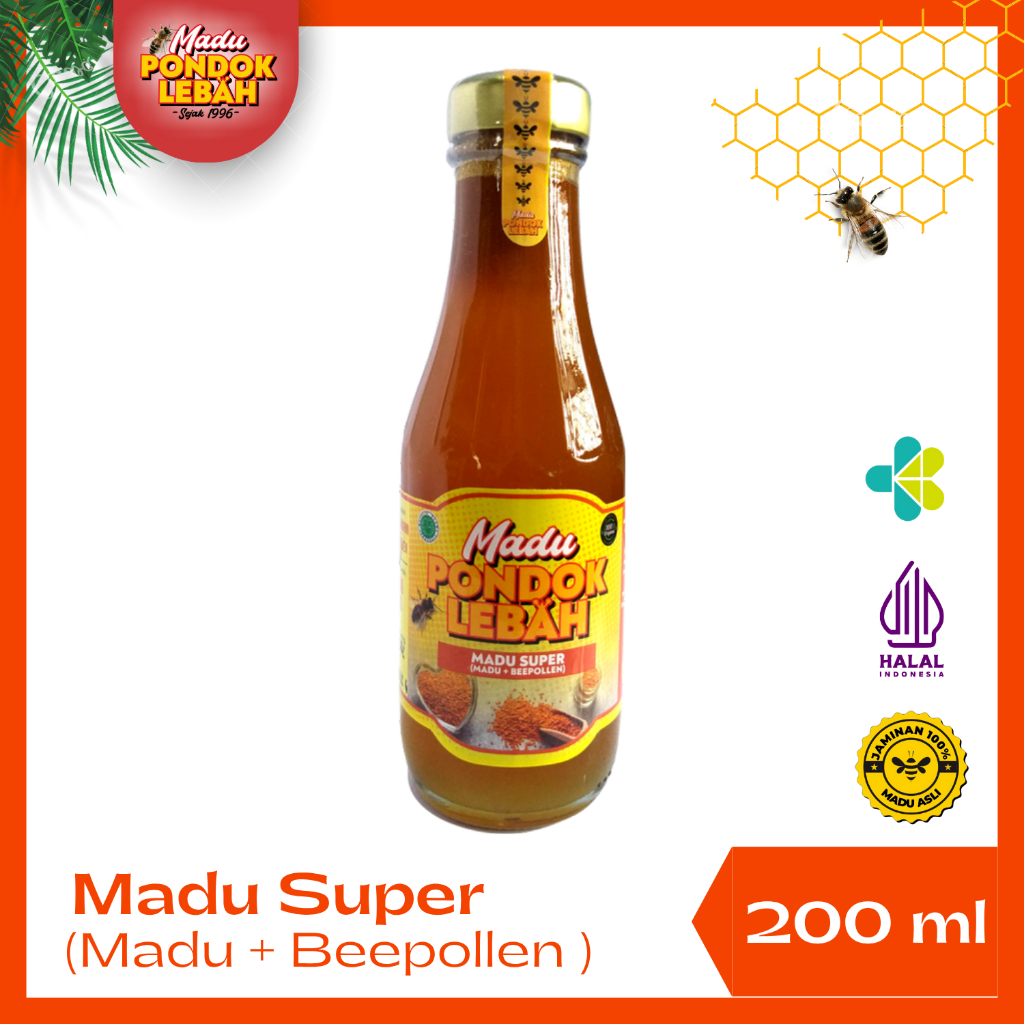 

Madu Super (Madu + Bee Pollen) 200ml - Pondok Lebah