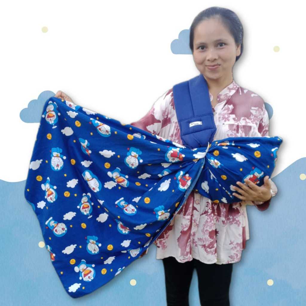 Gendongan Bayi Ring Sling Karakter bahan Katun Premium / Gendongan Samping Bayi Multifungsi