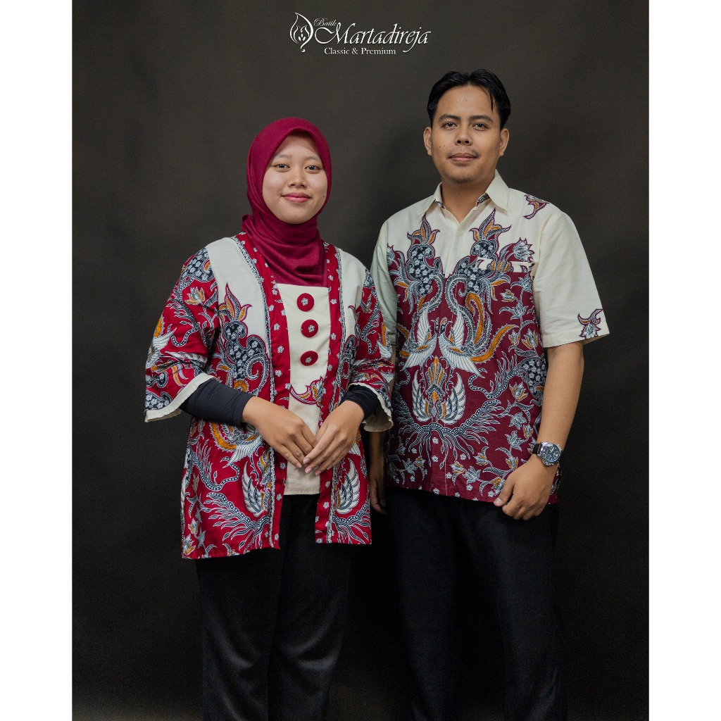 Martadireja - Sarimbit Batik Blouse Hem Kemeja Batik Couple BJ918