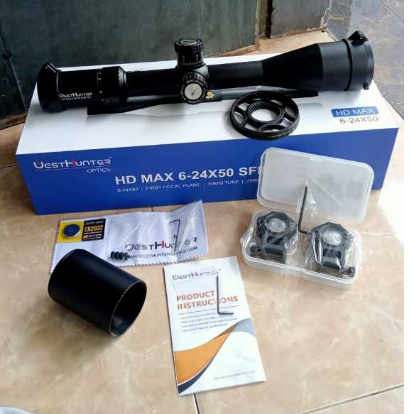Teleskop Westhunter HD MAX 6-24X50 SFIR FFP