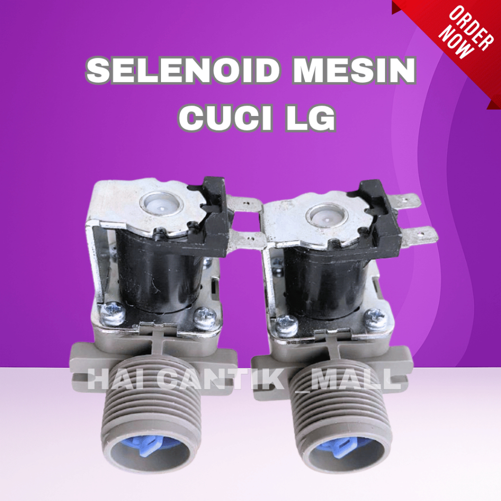 KATUP SOLENOID AIR MESIN CUCI LG /  KATUP AIR OTOMATIS MESIN CUCI LG - SOLENOID ORIGINAL & TAHAN LAM