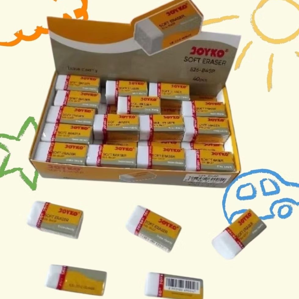 

Penghapus joyko 526-B40P/STIP joyko 526- b40p/eraser joyko 526-b40p isi 40pcs