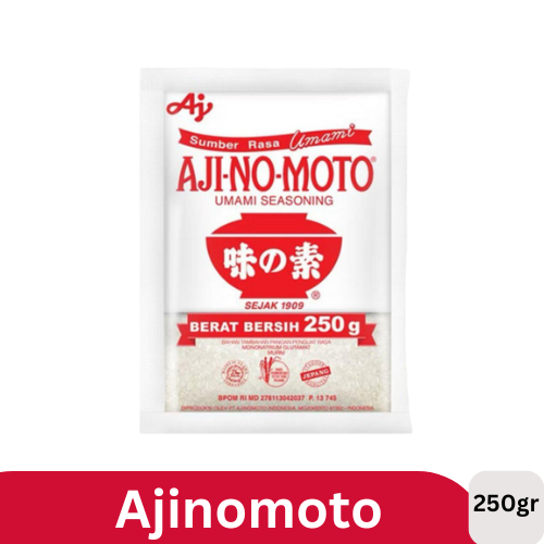 

AJI-NO-MOTO® Penyedap Rasa MSG Ajinomoto 250g 1 Karton (80 Pcs)