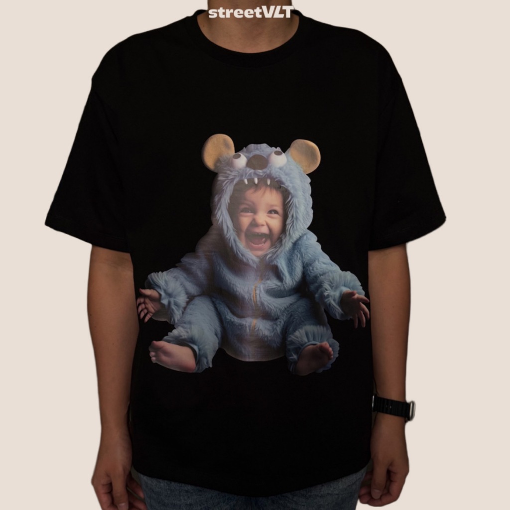 ADLV Baby Face Monster Baby Short Sleeve T-Shirt Acme De La Vie