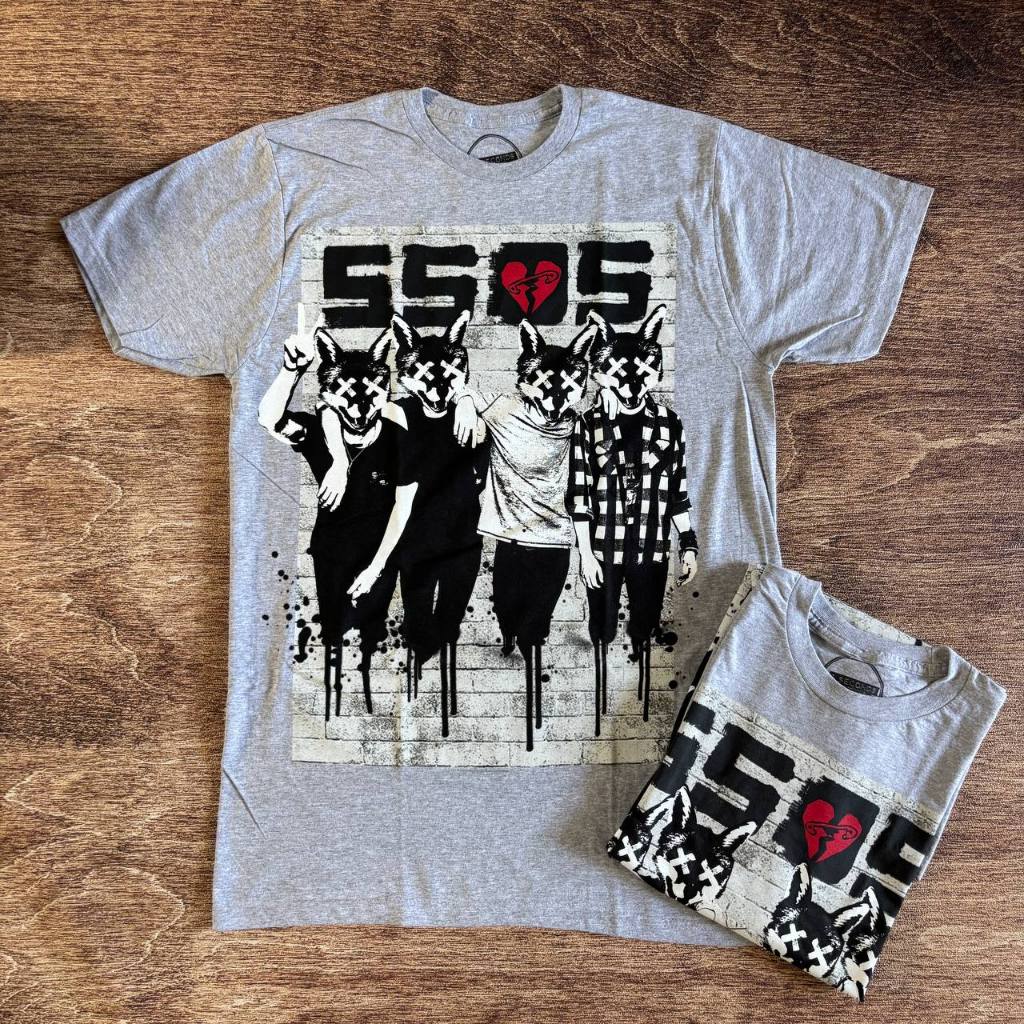 EXCLUSIVE KAOS BAND OFFICIAL 5 SECONDS OF SUMMER - FOX HEADS ORIGINAL MERCHANDISE