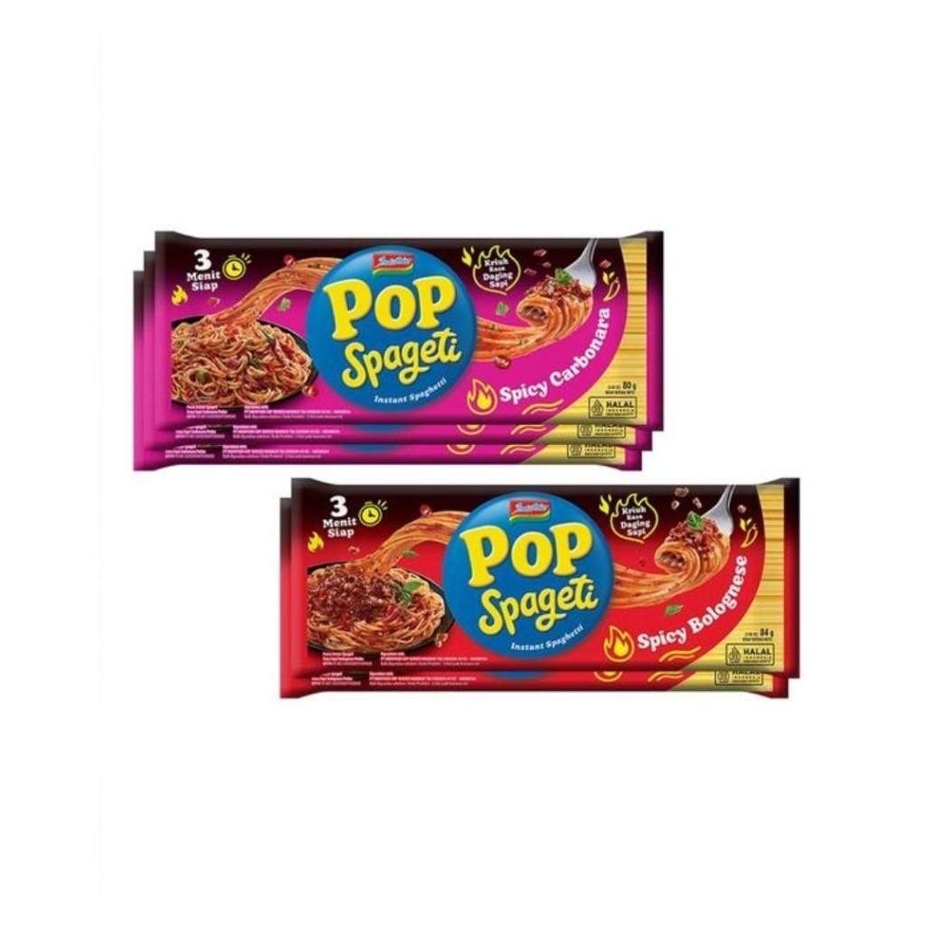 

Indomie Pop Spageti Spicy Carbonara & Bolognese 84gr