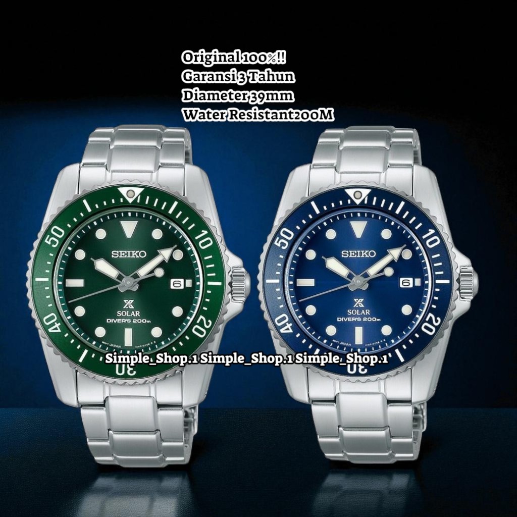 Original 100% Jam Tangan Seiko Prospex Solar SNE583P1 SNE585P1 Divers 200M Sapphire Garansi Resmi 3 