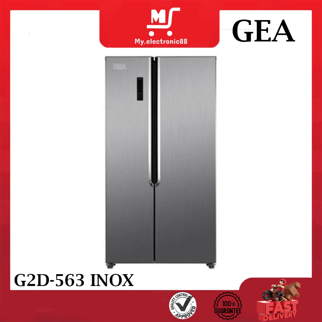 GEA Kulkas Side By Side 563L G2D-563 INOX