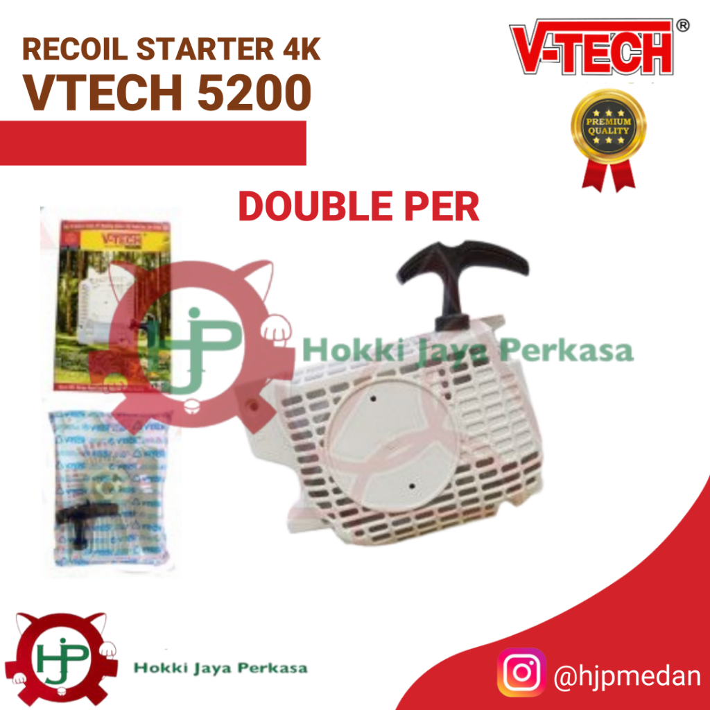 RECOIL STARTER 4K DOUBLE PER V-TECH 5200/5800/SENSO MINI