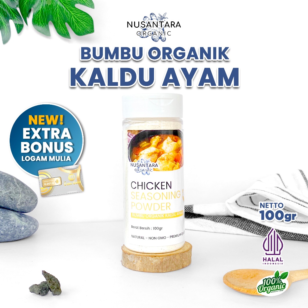 

Bumbu Kaldu Ayam Bubuk Non MSG Spice Chicken Powder Seasoning 100gr