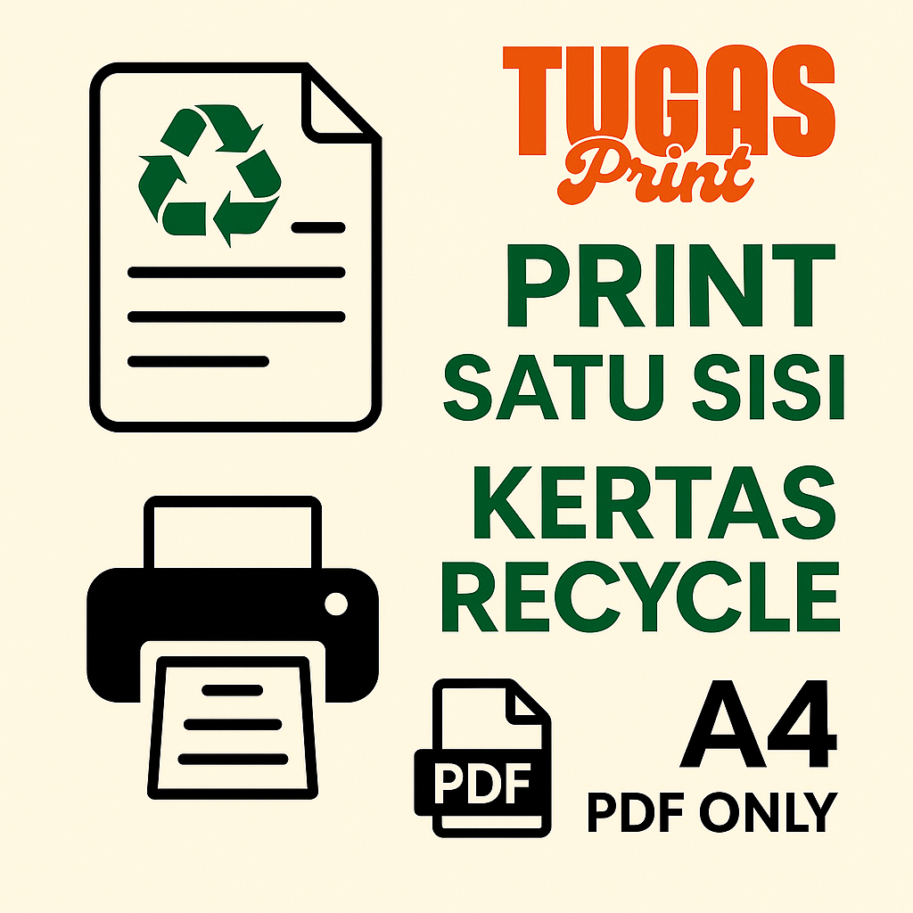 

Print A4 Satu Sisi Kertas Recycle