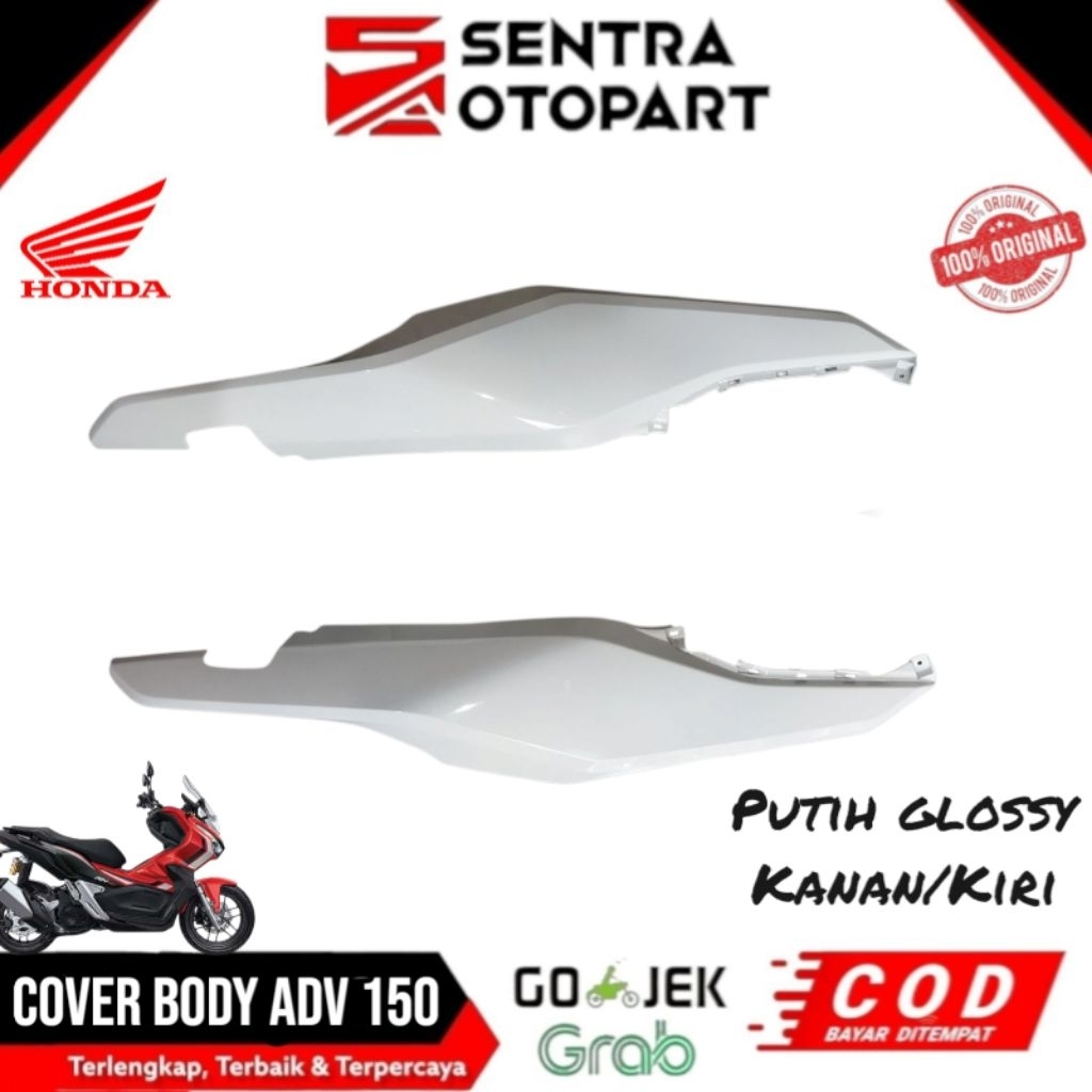 Cover body bodi kanan kiri adv150 adv 150 putih glossy original