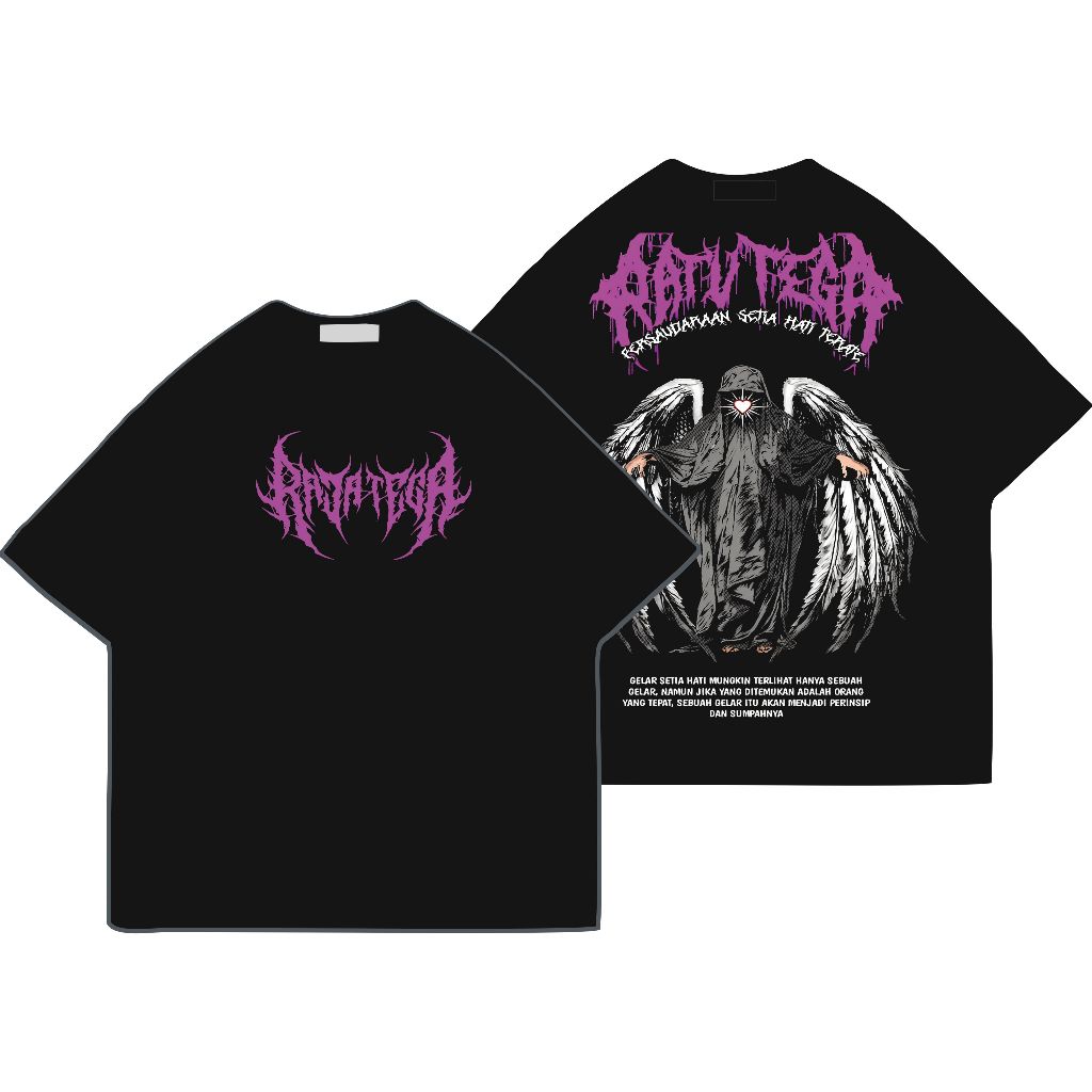 Hatetrick Kaos PSHT Raja Tega / Baju Kaos psht terbaru Raja Tega Hitam Dewasa / psht setia hati tera
