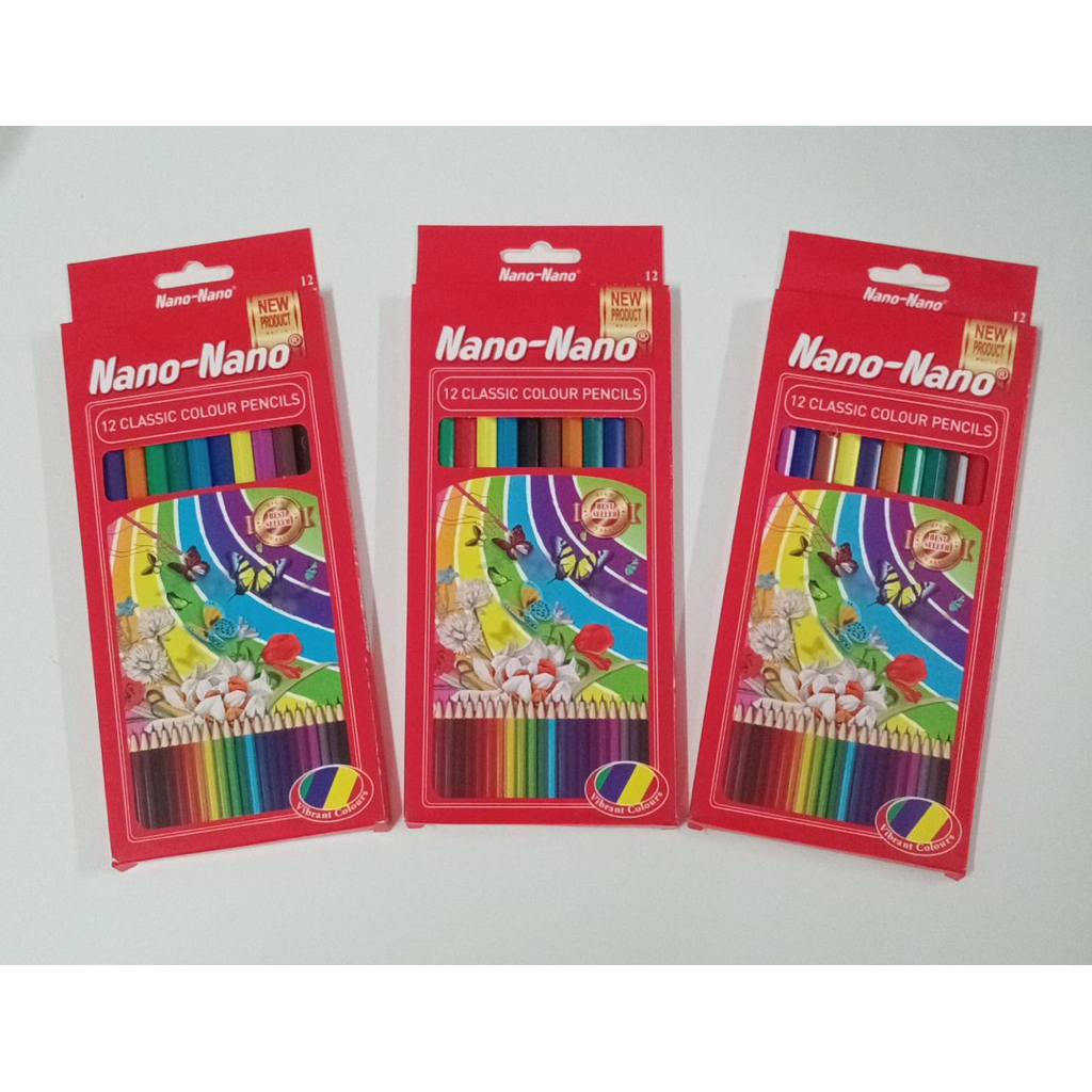 

Pensil Warna Nano 12 Warna Panjang | PENSIL WARNA JOYKO CP 100 12 WARNA PER SET