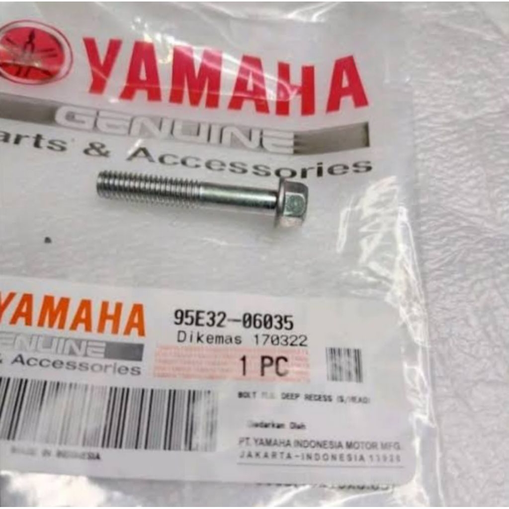 bolt flange baut blok bak cvt All new Nmax Aerox 155 95E32-06035 asli original Yamaha YGP