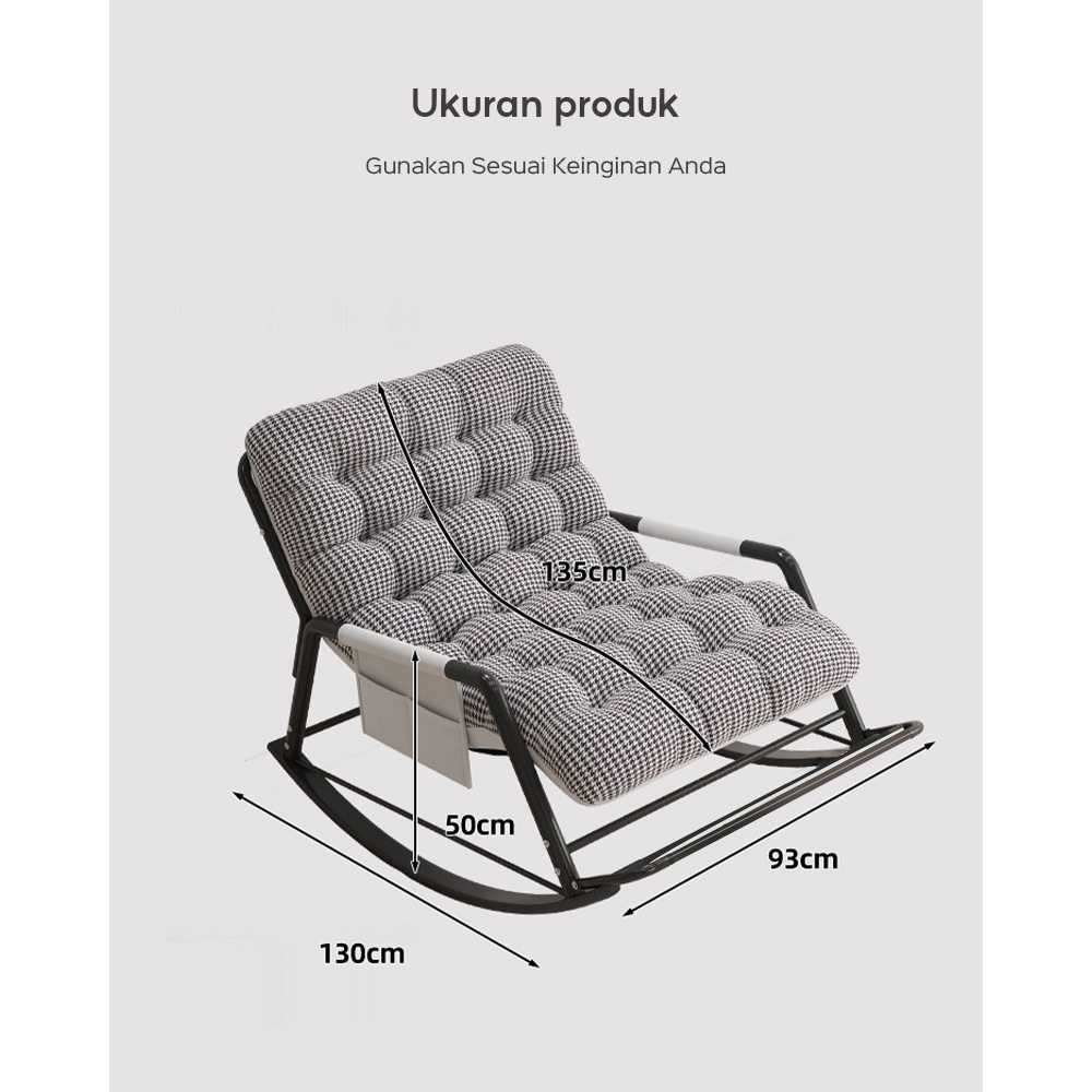 Kucadi [Pengiriman Dari Medan ] Kursi Goyang Double Kursi Santai Kursi Malas Kursi Sofa Malas Kursi