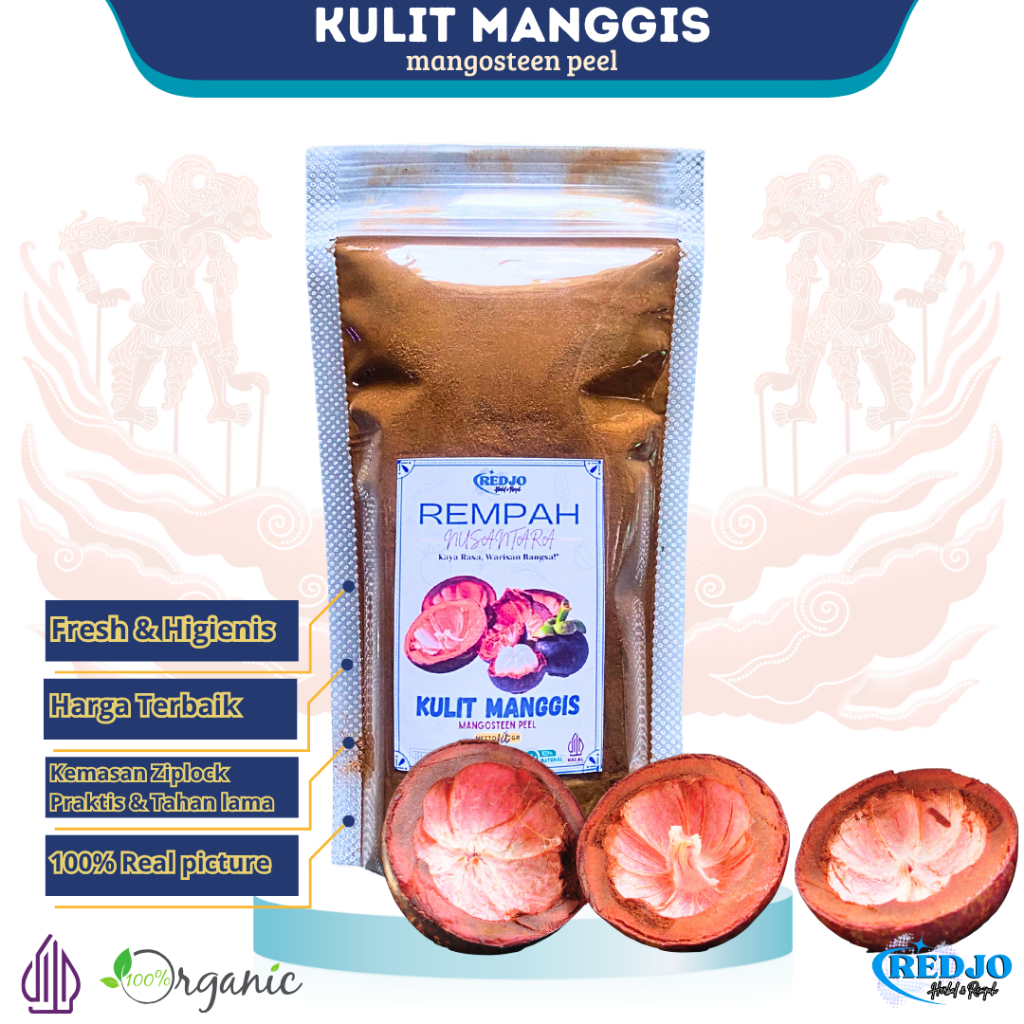 

Kulit Manggis Bubuk 100gr Mangosteen Powder Rempah JSR 100gr Organik Premium Quality
