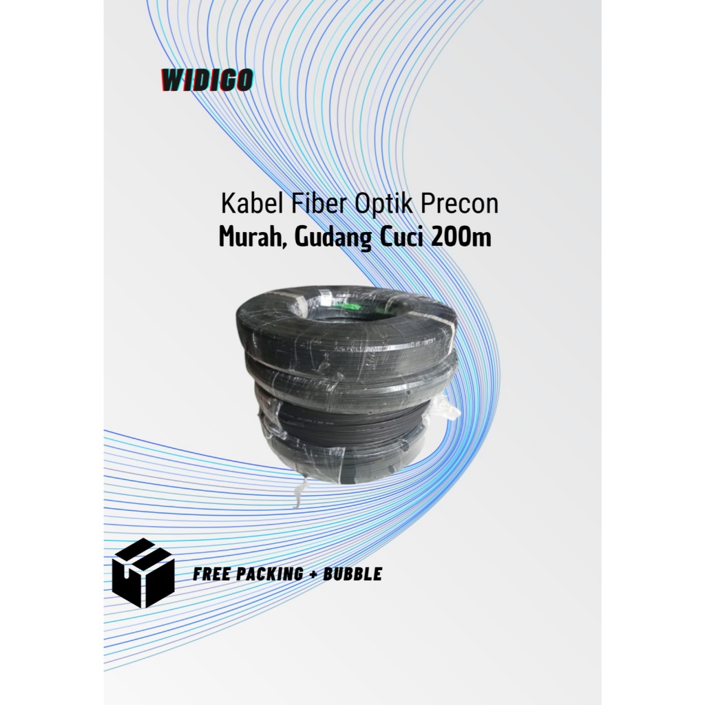 Kabel Fiber Optik 200m Kabel Precon Murah stok terbatas