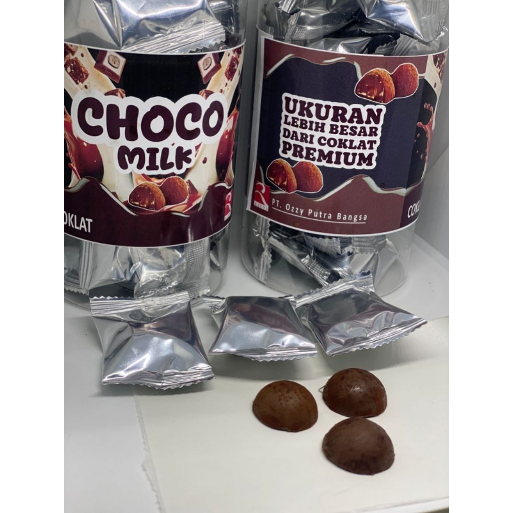 

1 dus ( 12 toples x 30pcs) coklat choco milk compound BY RAYYA / permen coklat viral rasa coklat susu / permen viral / jajanan viral / snack viral / coklat candy