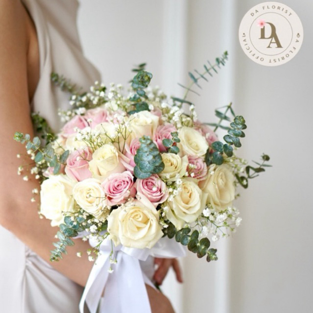 HAND BUKET WEDDING BUKET PENGANTIN BUNGA SEGAR