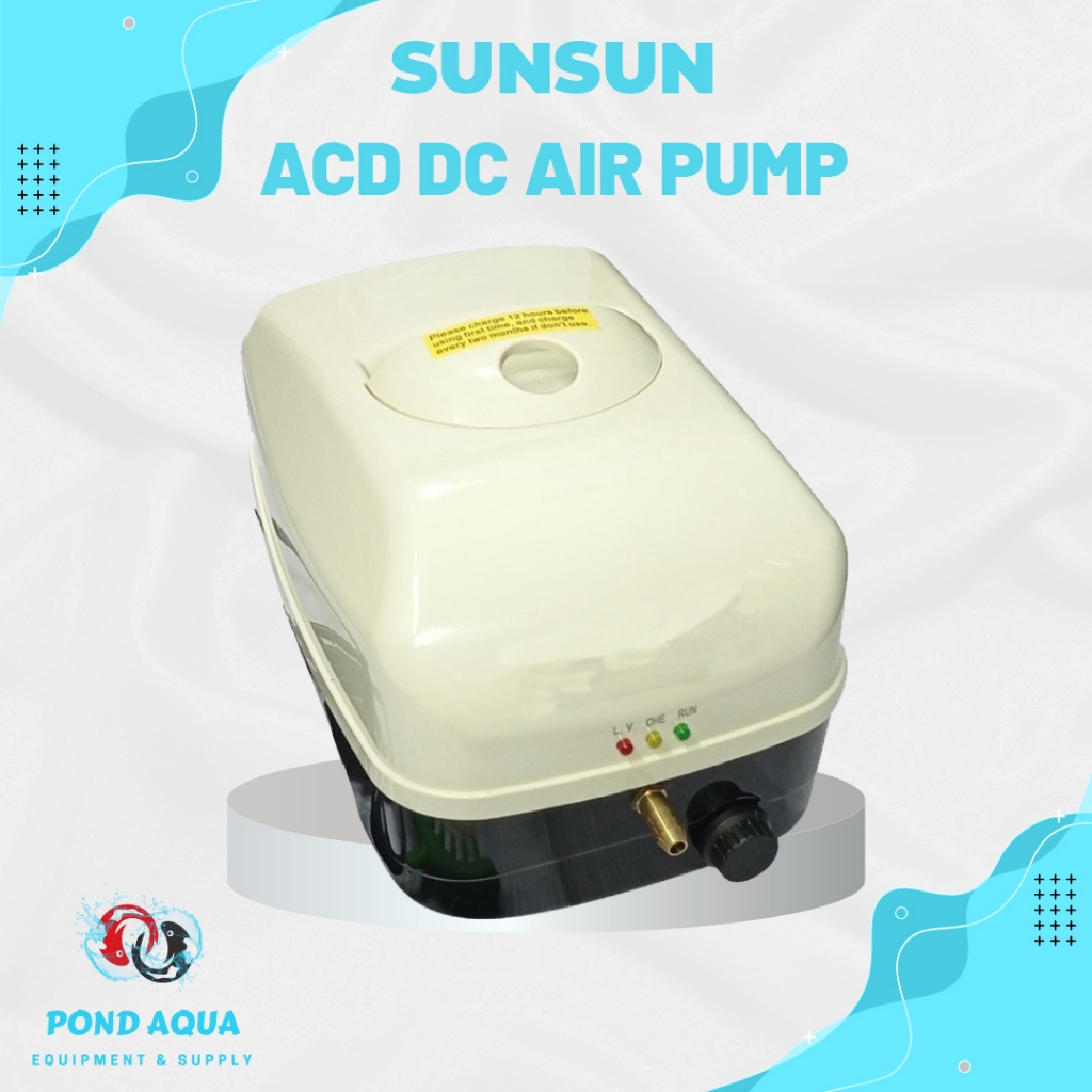 Aerator Kolam Sunsun YT-898 Air Pump AC DC Hi Blow Aerasi Batterai
