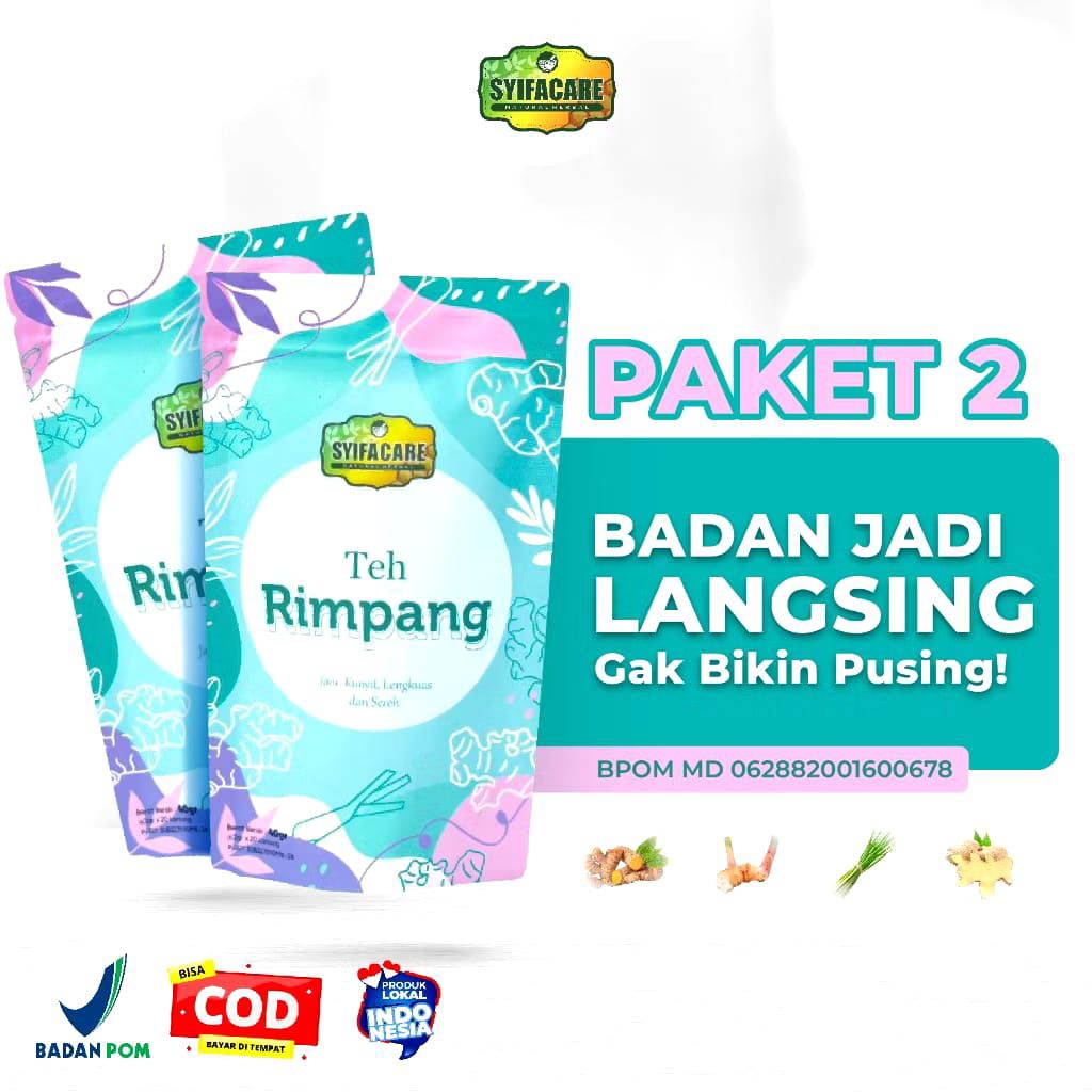 

PAKET HEMAT 2 PCS Tea Rimpang Syifacare Rempah JSR Herbal