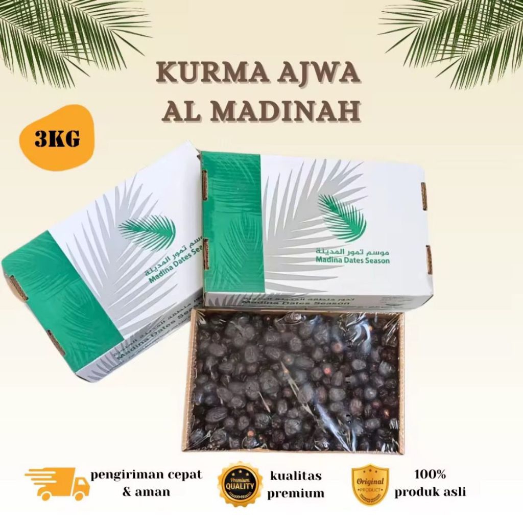 

Kurma Ajwa Al Madina 3kg Jumbo Premium