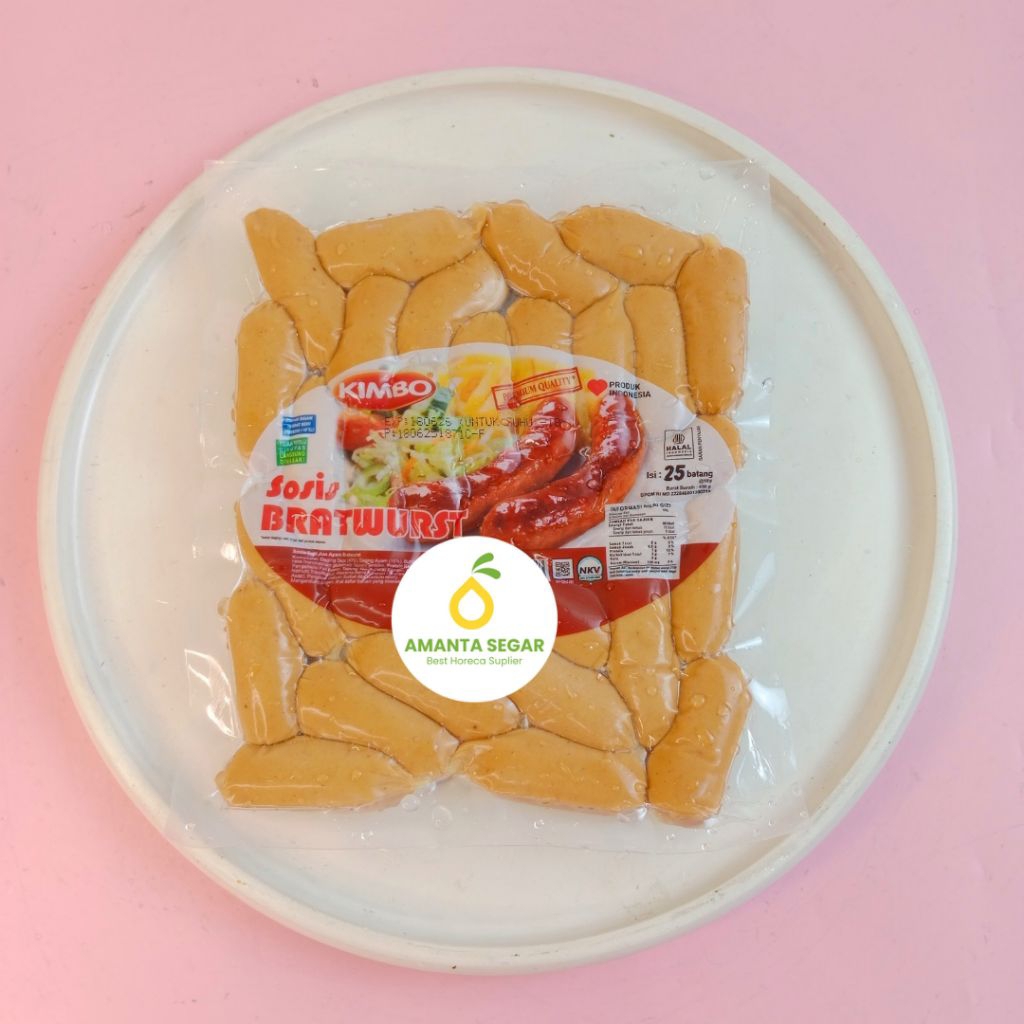 

Amanta Segar | Kimbo Sosis Sapi Bratwurst Cocktail Original 450 Gram Isi 25 Berkualitas Premium