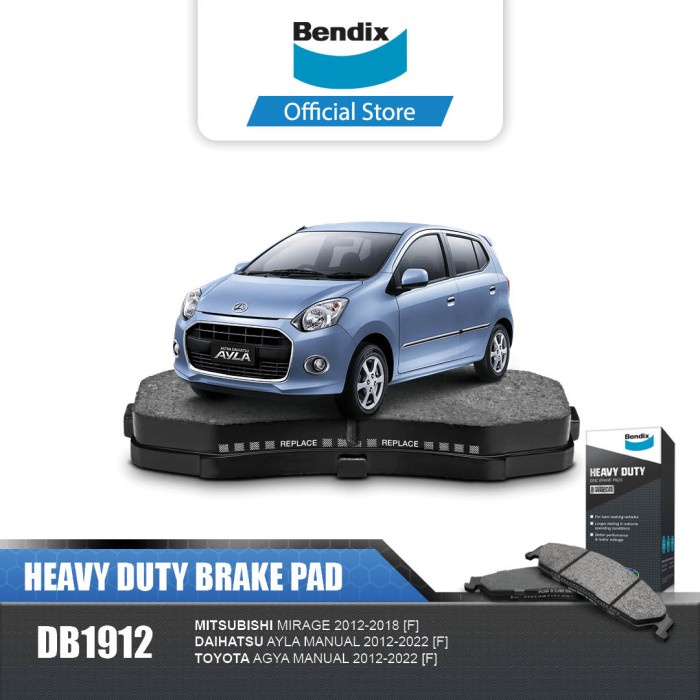 Bendix Kampas Rem Depan Brake Pad Mobil Ayla Manual 2012-2022 DB1912HD