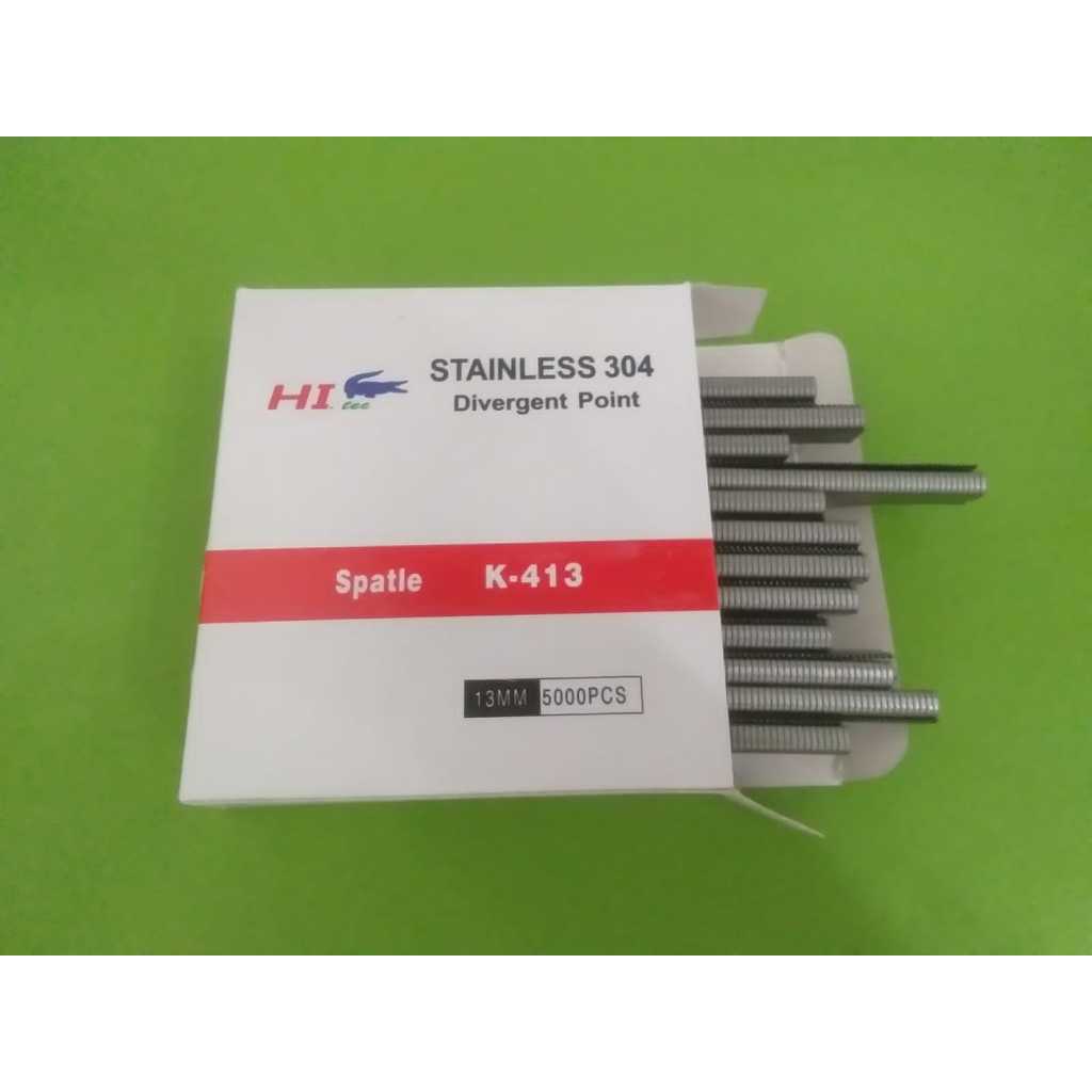 

Staples / Paku tembak K-413 Stainless HI-tec (Ujung lancip)