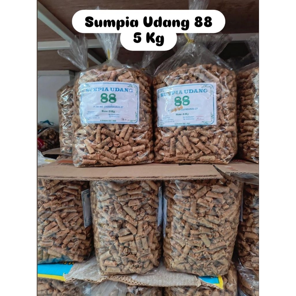 

Sumpia Udang 88 Kemasan 5 Kg / SNACK SUMPIA UDANG 5 KG