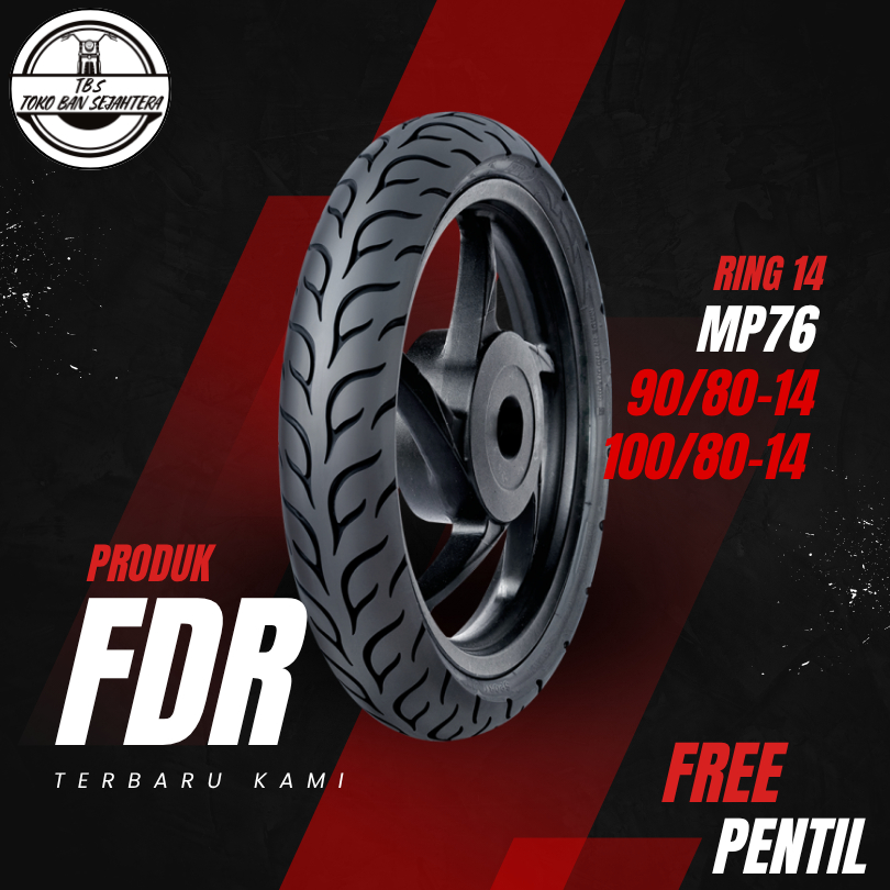 BAN MOTOR MATIC FDR RING 14 SPORT MP76 SOFT COMPOUND VARIO MIO GENIO BEAT TUBLES DEPAN BELAKANG SEPA