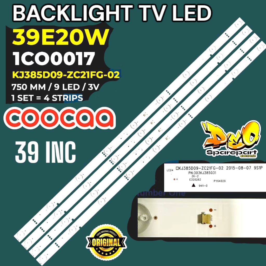 BACKLIGHT TV LED COOCAA 39 INC 39E20W LAMPU BL COOCAA 39 E20W 39E 20W