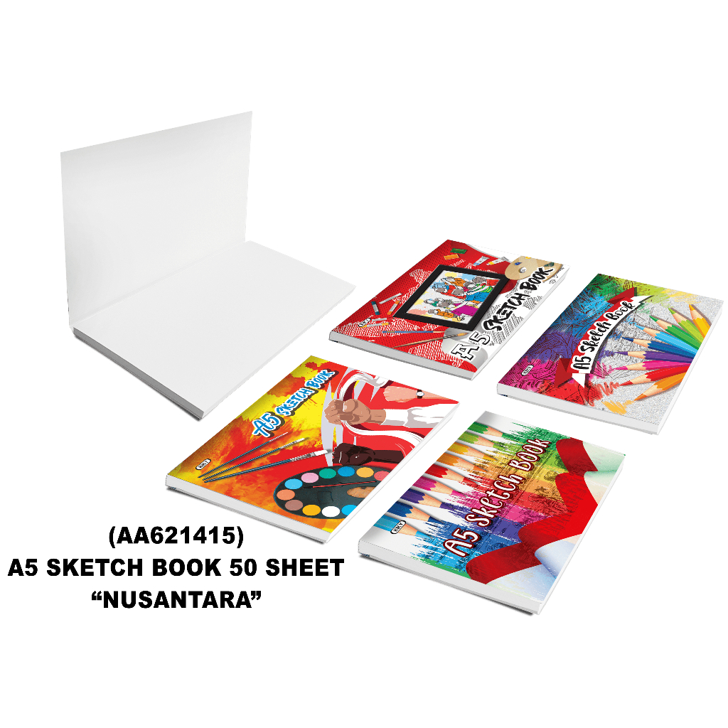 

KIKY Sketch Book / Buku Sketsa Ukuran A5 - Isi 50 Lembar (1 Pcs)