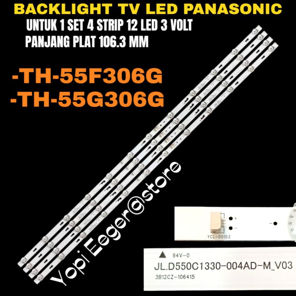 BACKLIGHT TV LED PANASONIC 55 INCH TH-55F306G- 55G306G BACKLIGHT TV PANASONIC 55 INCH