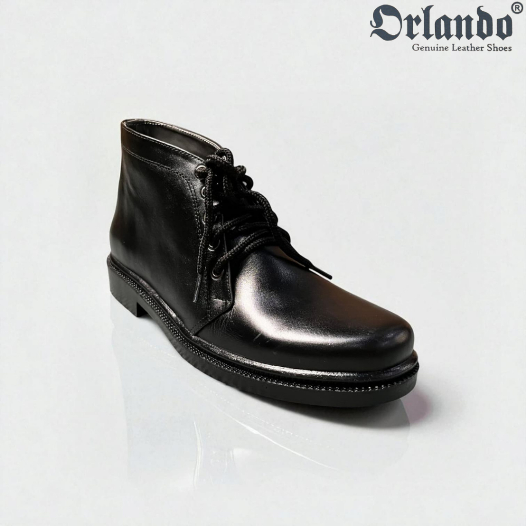 Sepatu Pria Kulit Asli Sapi Model PDH Tali TNI POLRI Security PNS IPDN Paskibra Casual Formal
