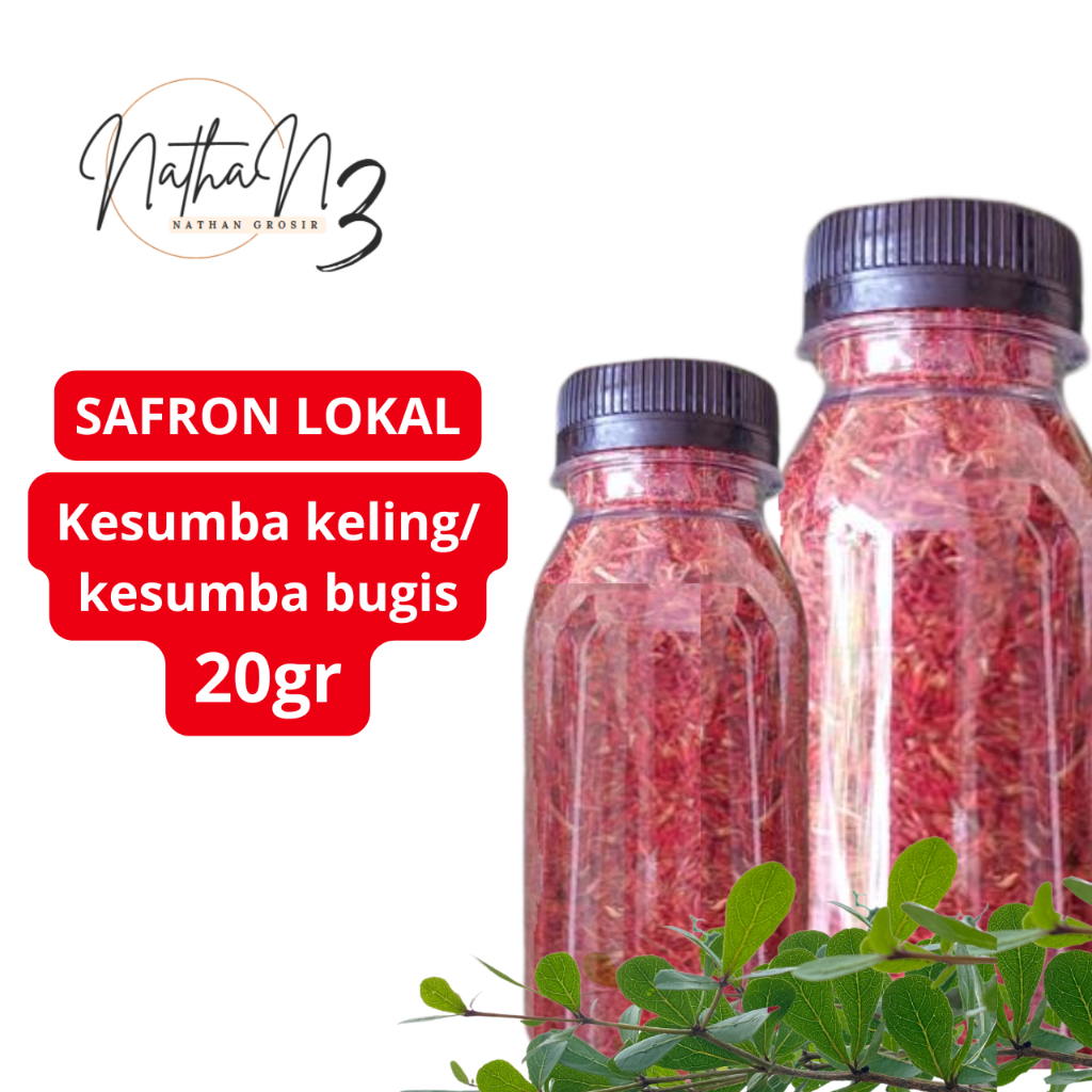 

SAFFRON LOKAL KESUMBA KELING KESUMBA BUGIS BERKUALITAS BAIK BY NATHAN GROSIR 3 !!