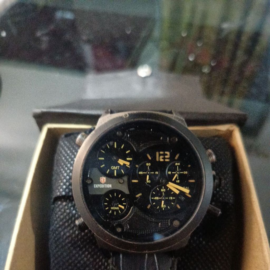 Jam tangan Original Triple Time Expedition E6396M preloved second bekas