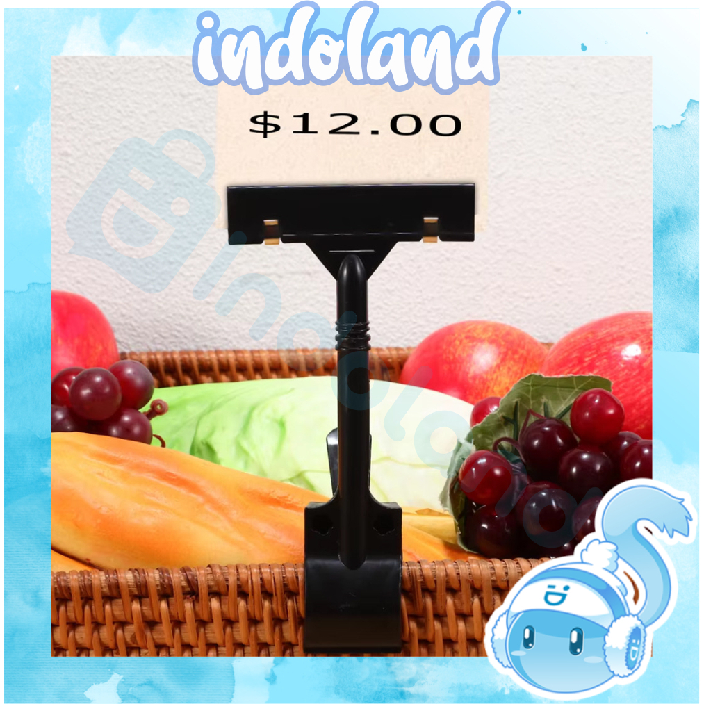 

☀ INDOLAND ☀ Penjepit Promo / Clip Penjepit Label / Tag Hanger Transparan / Penjepit Price Tag R1338