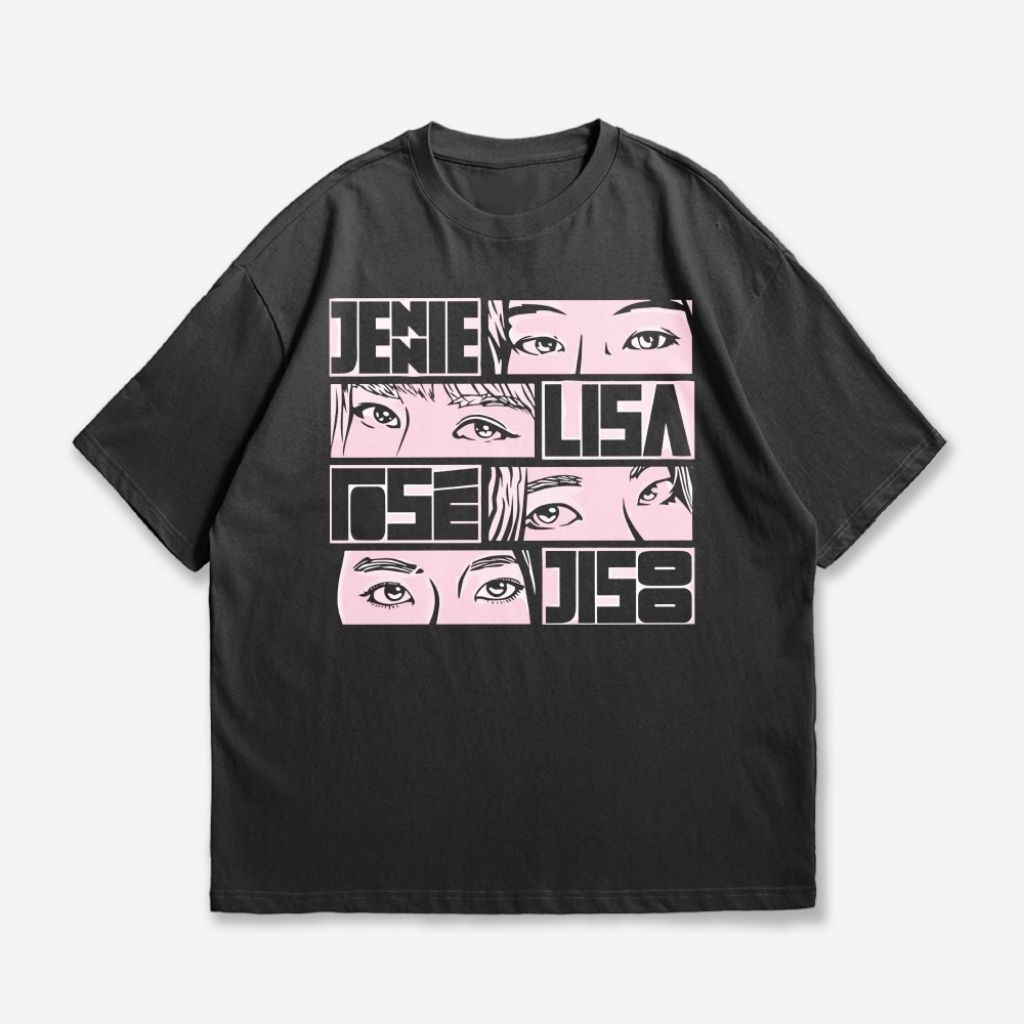 Tshirt Oversize Blackpink Kaos Kpop Konser Blackpink Face Deadline World Tour