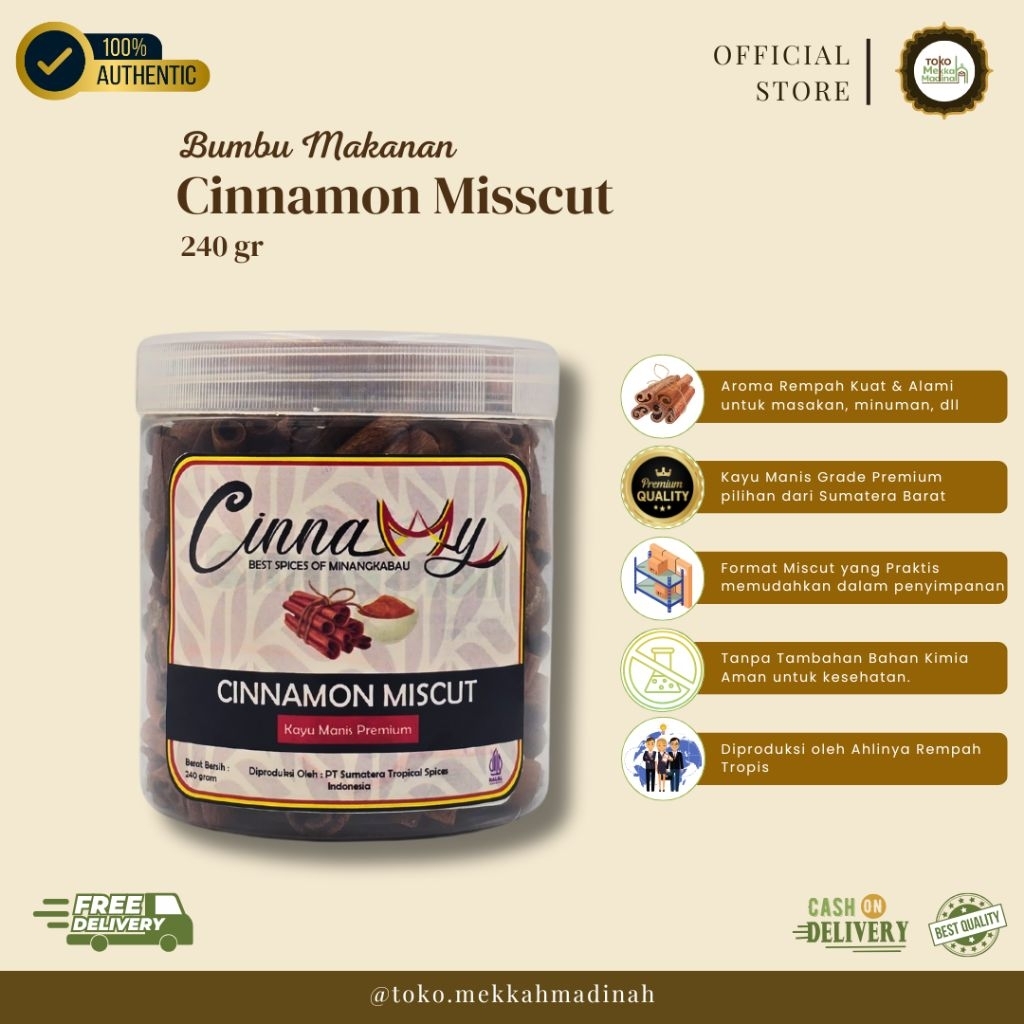 

Cinnamon Miscut – Kayu Manis Premium 240gr